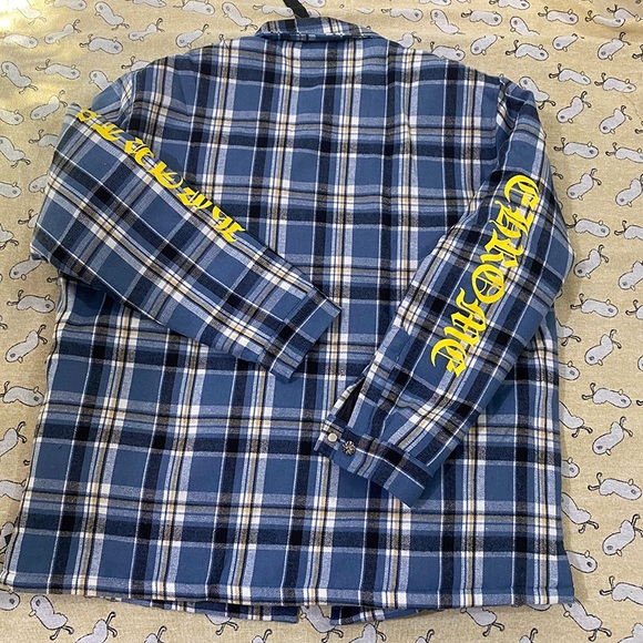 Chrome Hearts Blue Checkered Shirt - Picture 9 of 9